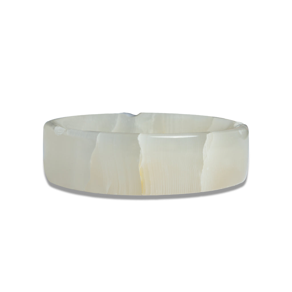 ARIA WHITE ONYX ASHTRAY